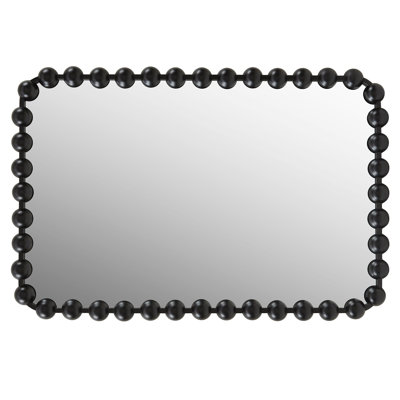 Marlowe 24X36 Rounded Rectangle Beaded Wall Mirror