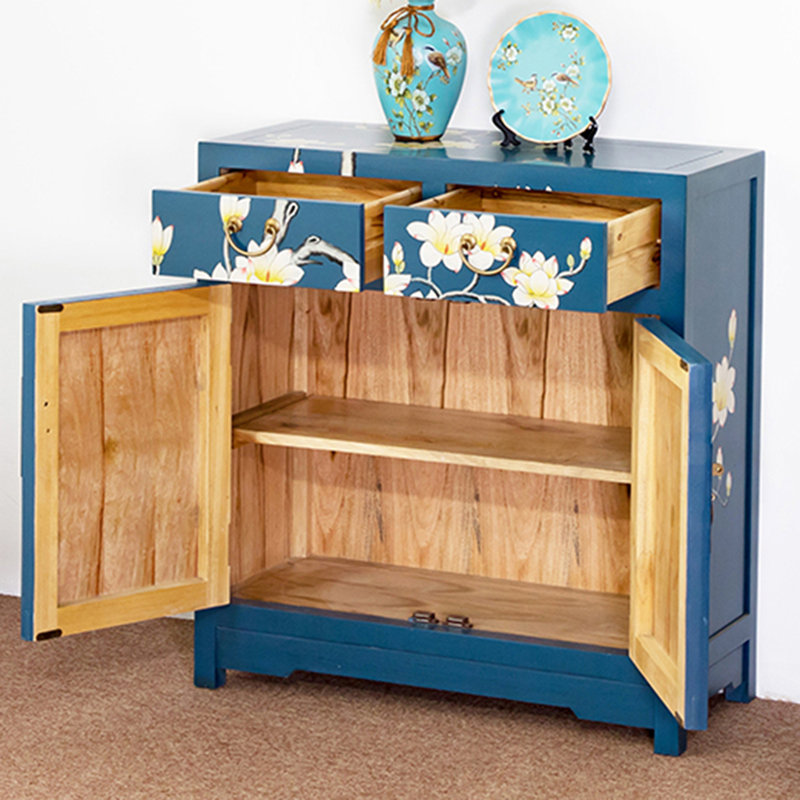 Meuble de rangement chinois en bois massif pour 8 paires de chaussures