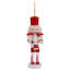 Nutcracker Soldiers Wooden Christmas Ornaments - 5" - Red And White - Set Of 4