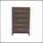 Kristopher Wooden Chest with 5 Drawers & Metal Handle-1197850272