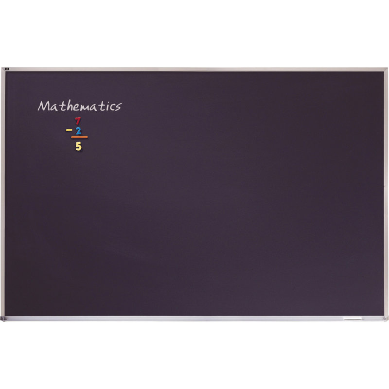 Tableau noir fixé au mur, H 4 pi x l 6 pi