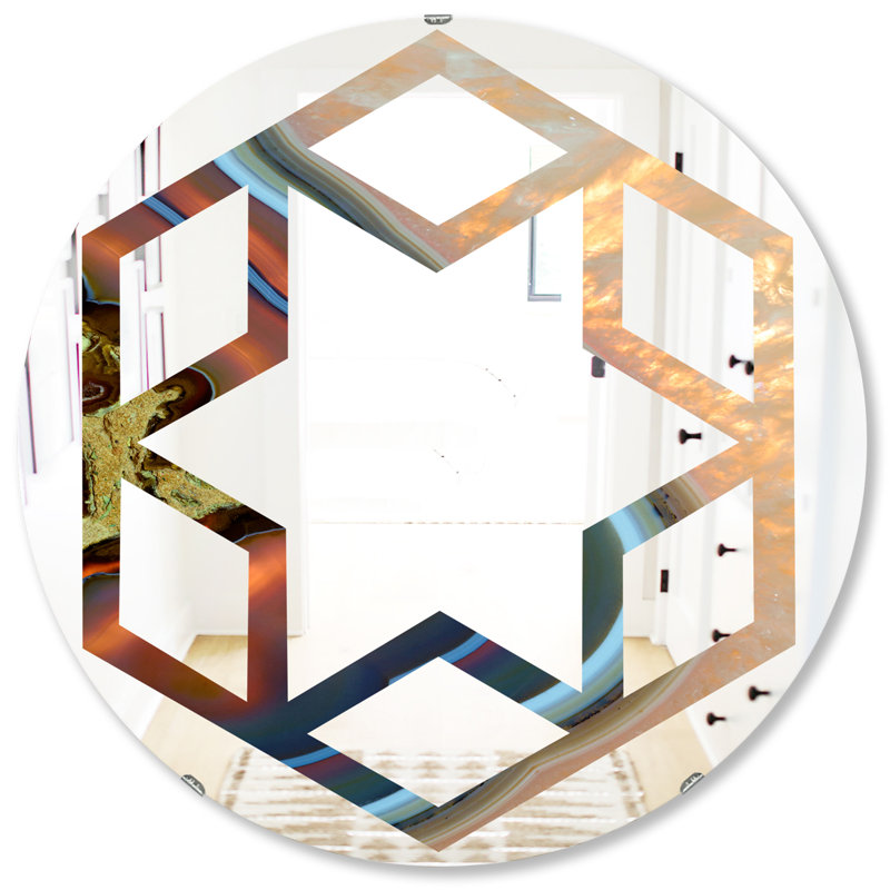 Miroir mural Hexagon Star, H 31,5 po x l 23,7 po