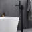 Matte Black Wall Mounted Bathtub Faucet With Hand Shower - 6 Gpm Max Flow Rate, Corrosion , Lever Handle For Easy Use Handle, Flow, Installation