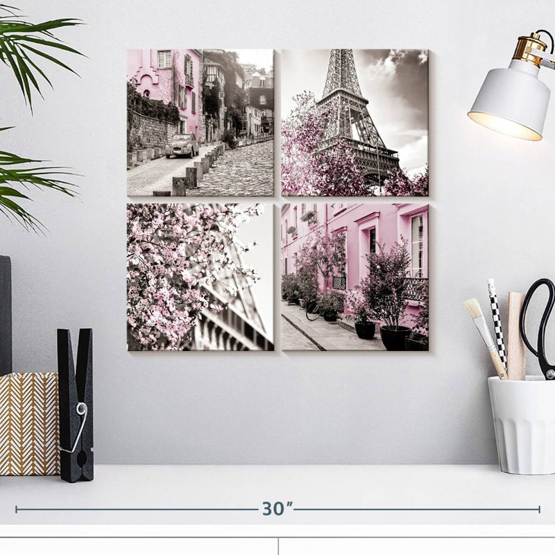 Sirci rose Paris Pop I, H 18 po x l 18 po
