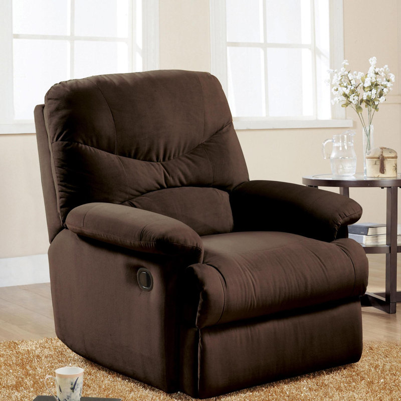 Fauteuil inclinable en microfibre, Chocolat