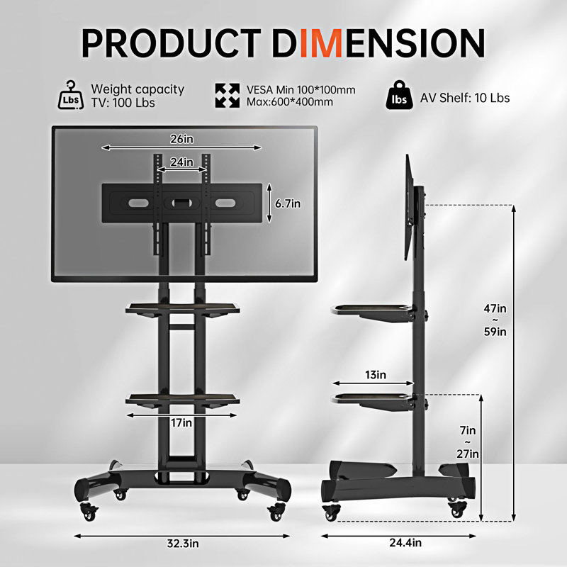 Plateau de table pivotant Universal, Noir