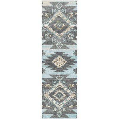 Premium Machine Washable Mayfield AMF1945 Tribal Rug