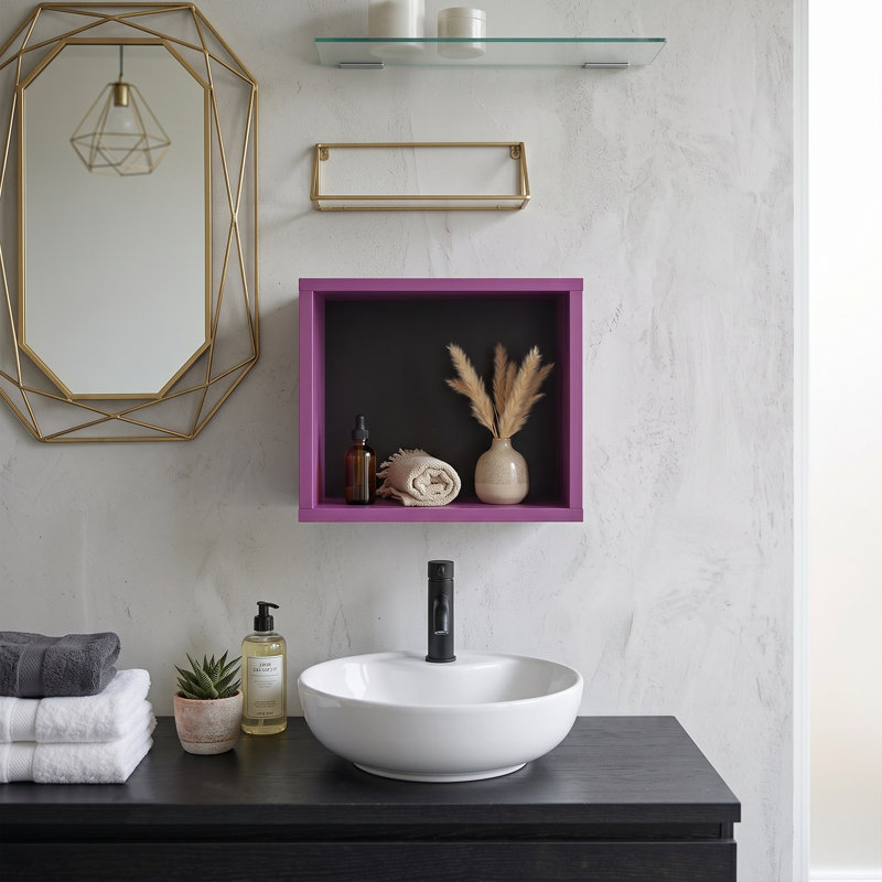 Adrina Solid Wood Cube Accent Shelf