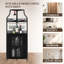 Wine Bottle & Glass Rack Black