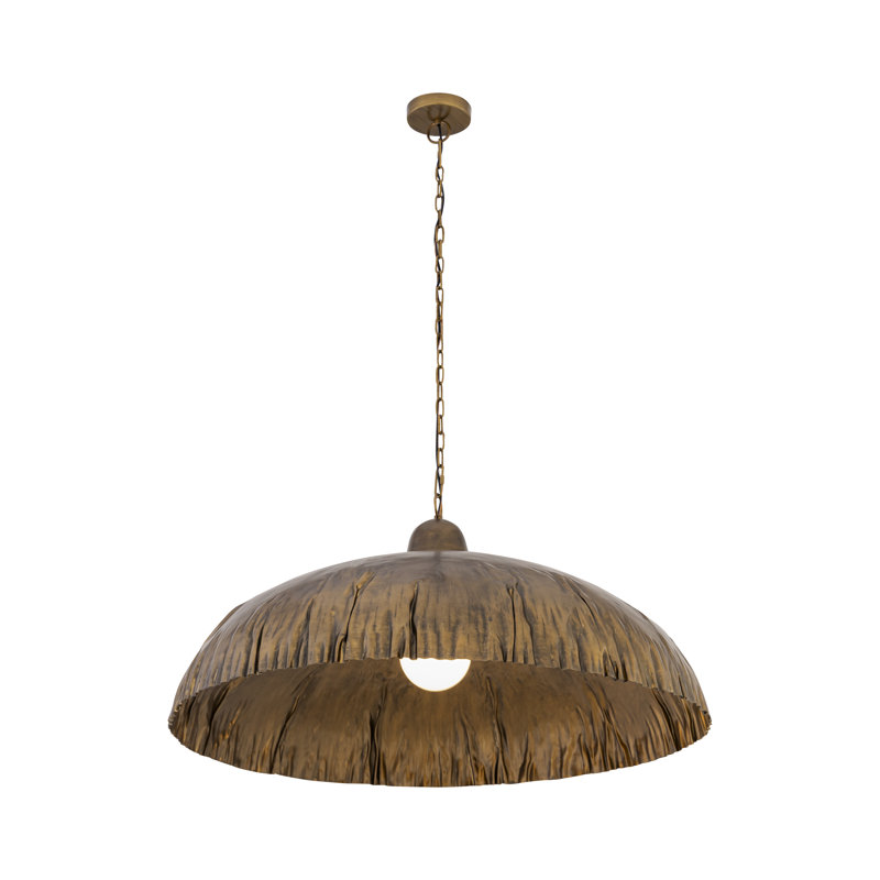 Luminaire suspendu 1 lumière Zinnia, H 16,5 po x l 36 po x P 36 po
