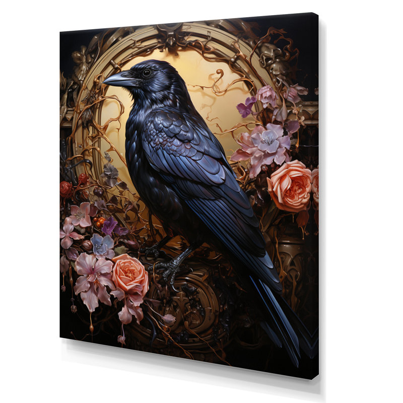 Caodhan Crow, opulent serment sur toile, H 20 po x l 12 po x P 1 po, Toile tendue