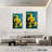 Harnek Daffodils On Teal-108505610