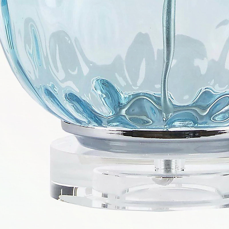 Lampe de table en verre Ombre, Bleu