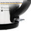 Geepas 1.7L Stainless Steel Electric Tea Kettle