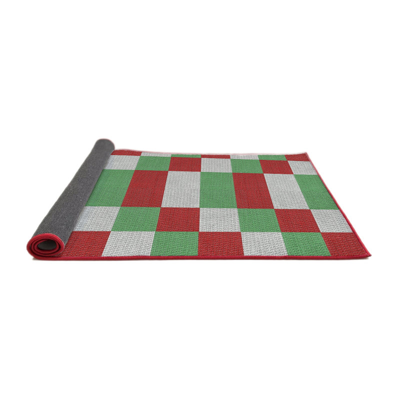 Geometric Indoor Rug, Round 7'