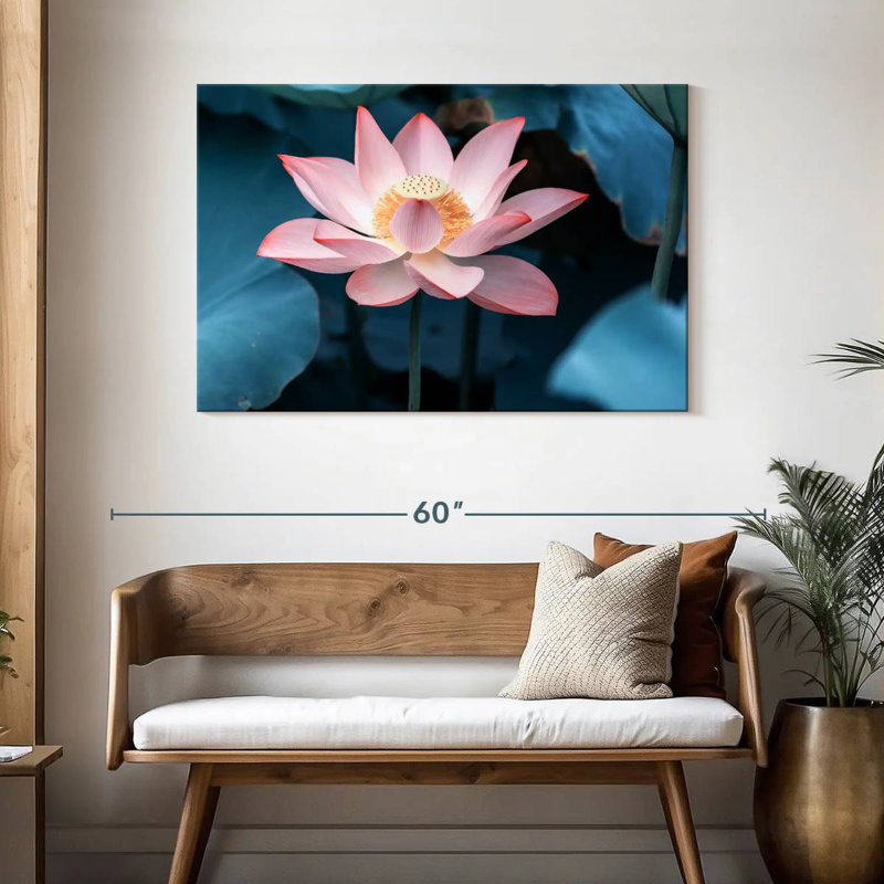 Harnek Midnight Lotus, 30" H x 45" W