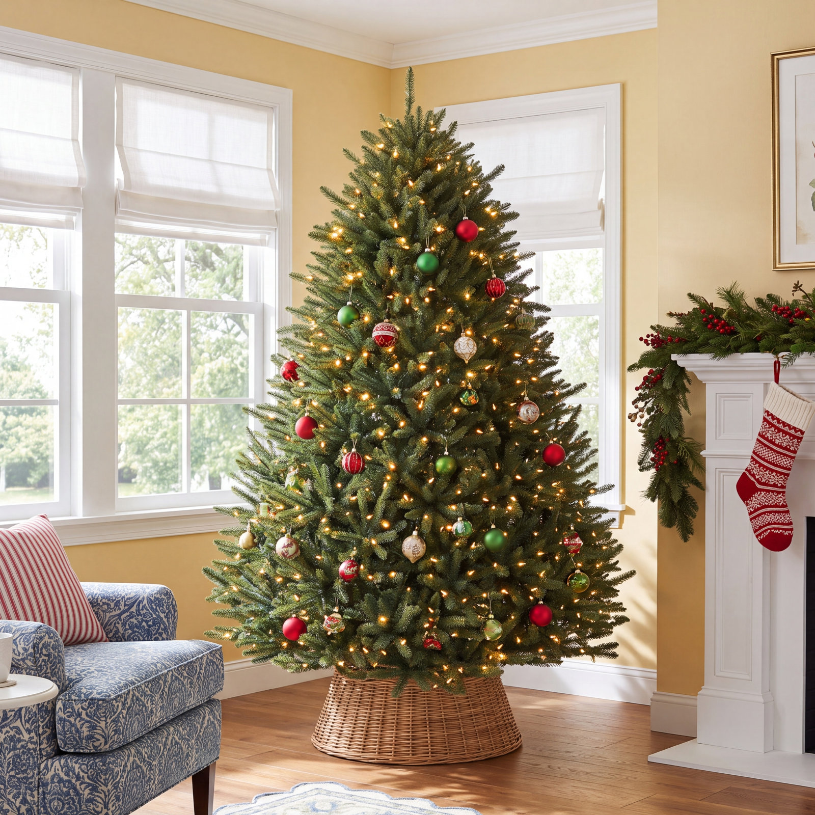Albric North Valley Spruce Christmas Tree, 7.5'