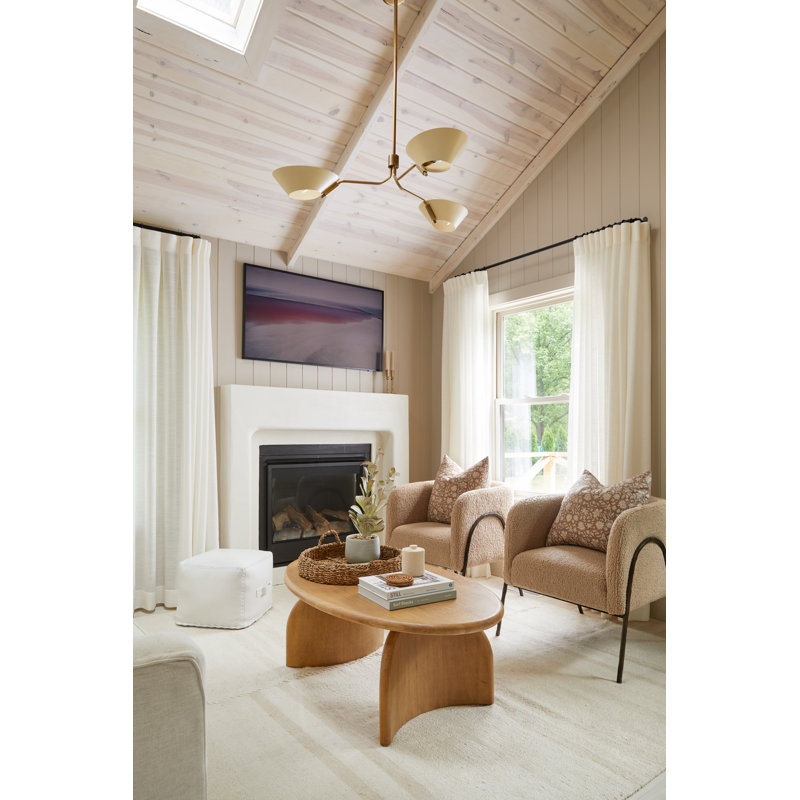 Sacramento Iron 3-Light Chandelier, Beige