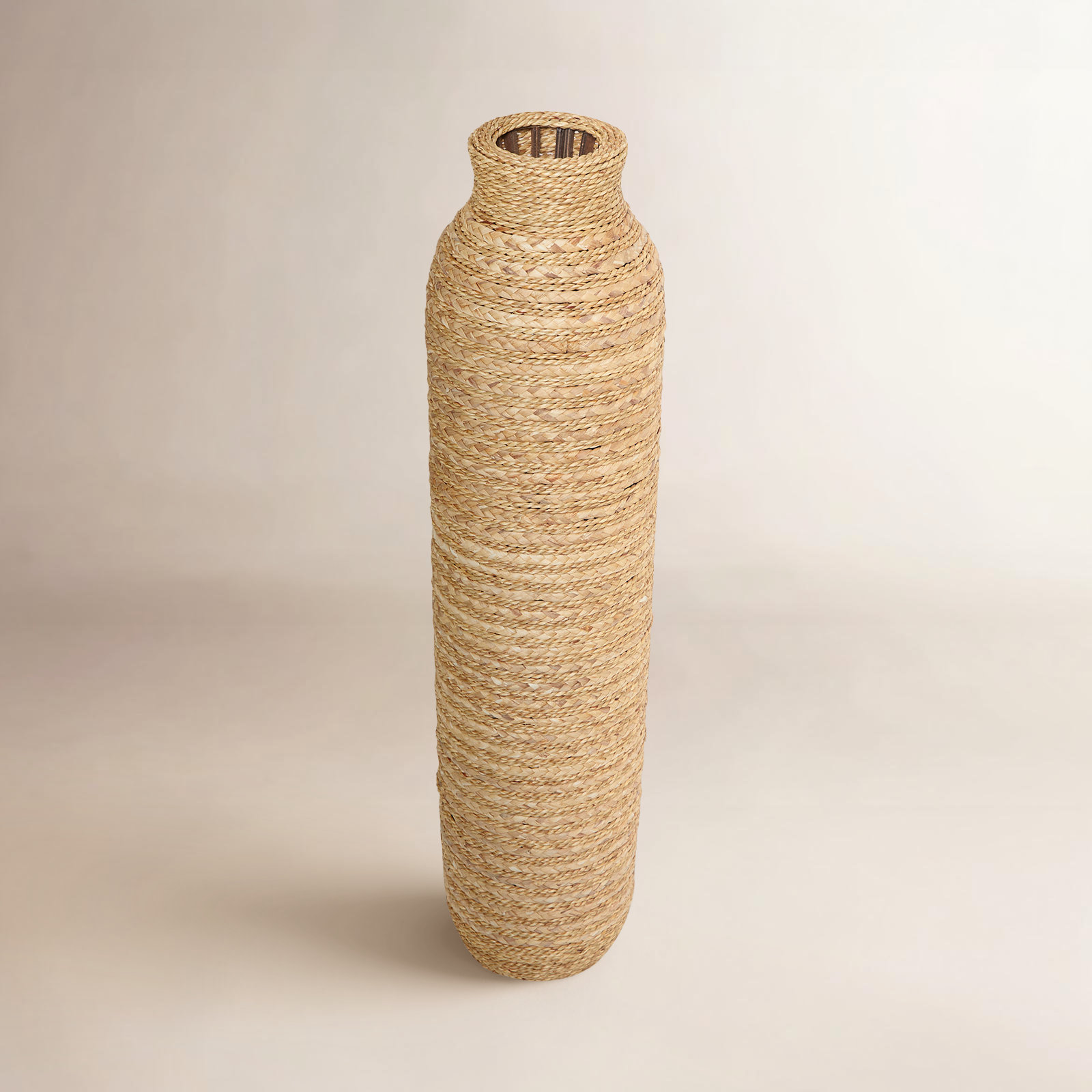 Roshni Seagrass Floor Vase, 40" H x 8.8" W x 8.8" D