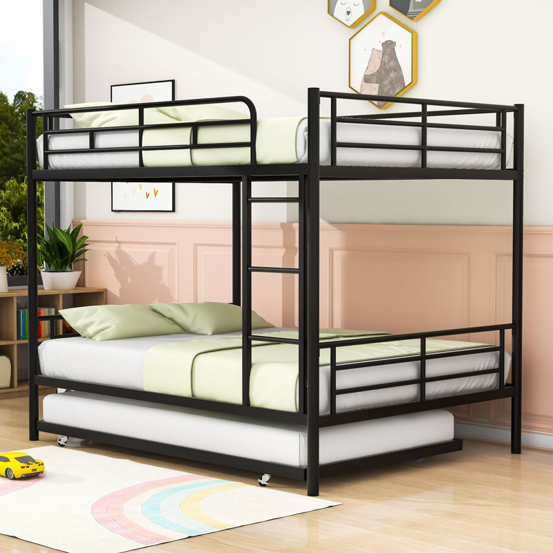 Lit superposé au dessus d'un lit double Antil, Argent