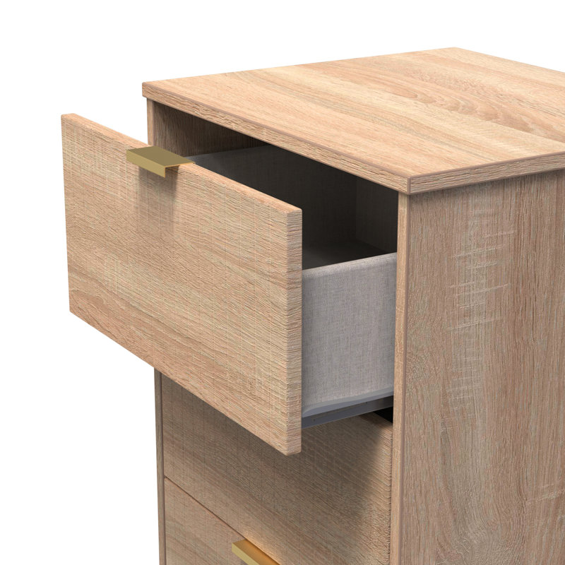 Barriner Bedside Table, Bardolino Oak