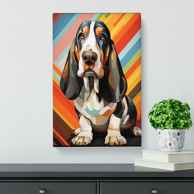 Basset Hound Op - Wrapped Canvas