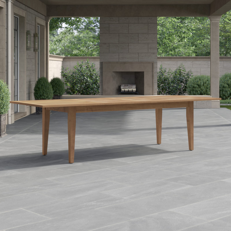 Farm Outdoor Dining Table, Natural Teak