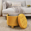 Repose-pieds rond avec rangement-975155083