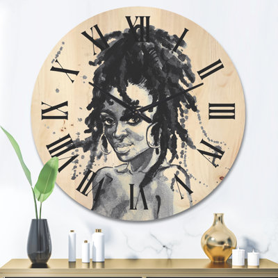 Horloge murale en bois