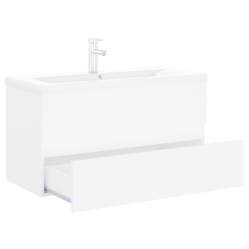 Audreigh Single Bathroom Vanity Base Only, White