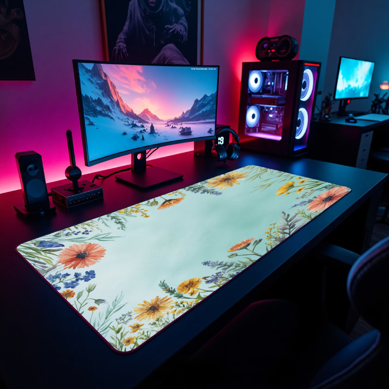 Polyester Desk Pad, 31.5x15.5