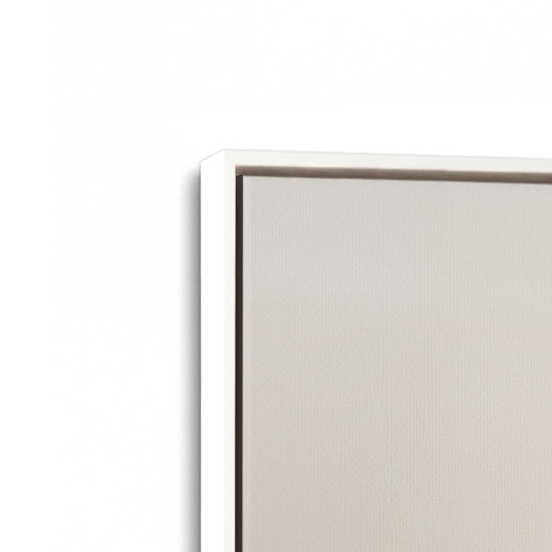 Impression suspendue sur toile suspendue, Cadre flottant blanc opaque, H 32,75 po x l 48,75 po