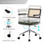 Chaise de bureau pivotante en similicuir Ayris-2021555489