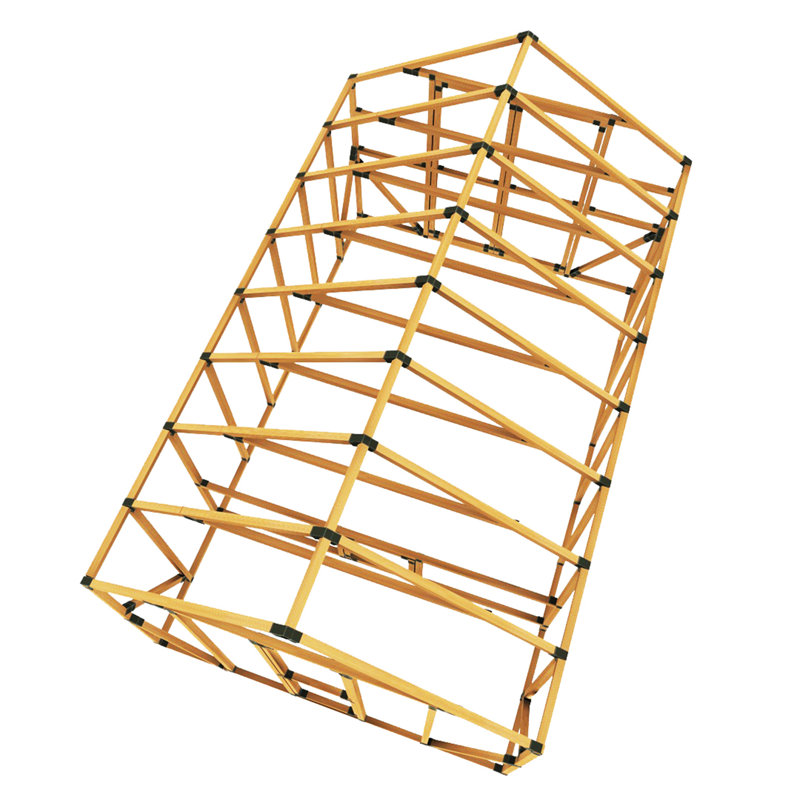 E-Z Frame Chicken Coop And Run Kits 90 Square Feet Chicken Coop with Chicken Run For Up To 22 Chickens