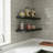 Retro Wooden Wall-Mounted Shelf (3-Piece Set), Black, 30 Lbs Load Capacity, Suitable For Various Spaces, Dual-Purpose For Book Storage And Decoration.