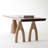 Walnut Rectangular Solid Wood Dining Table-325439187