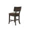 Chaise d'appoint en tissu en noyer