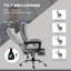 Fauteuil de bureau massant, fauteuil de bureau inclinable à haut dossier-455325852