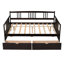 Lit de jour en bois avec deux tiroirs, SKU ANCIEN: LPAAP-1596259168-1596259171