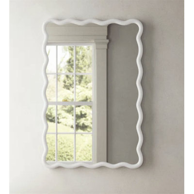 Solid Wood Wavy Mirror