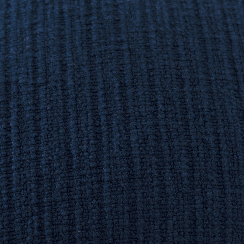 100% Cotton (Poly Filled) Throw Pillow, Navy