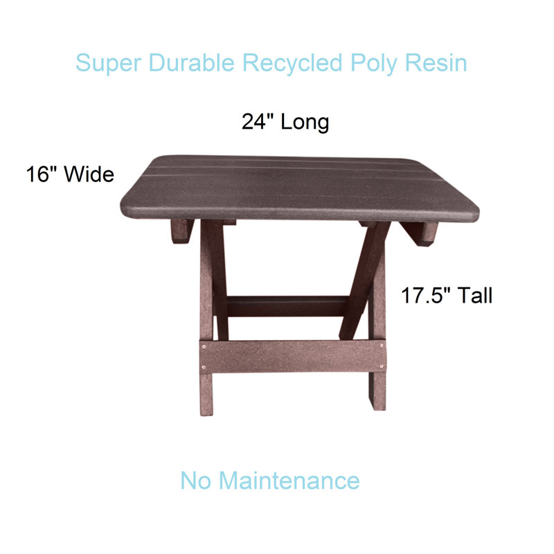 Table d'appoint pliable Ansel, Espresso brun