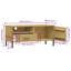 Leolia Unfinished TV Stand for TVs up to 43"-1262579112
