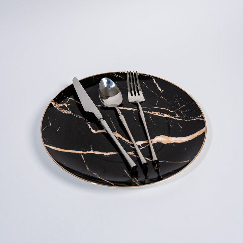 Ensemble de couverts Evamaria Living Essence, Argent luisant