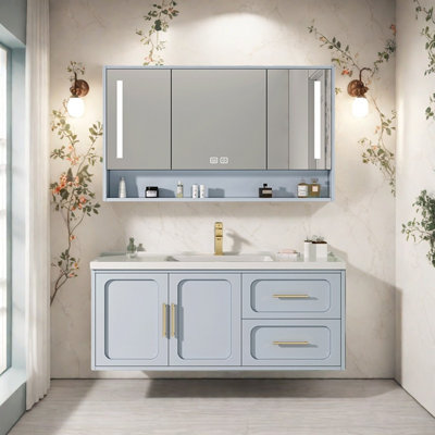 Armoire de salle de bain simple et luxueuse de style nordique
