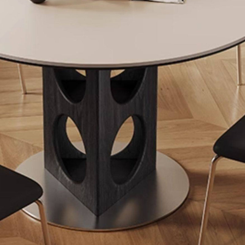 Table de salle à manger élégante et luxueuse, H 29,52 po x L 43,3 po x l 43,3 po