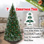 Arbre de noël artificiel pin vert/blanc bonhomme-1432572951