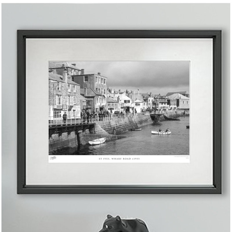 St Ives, Wharf Road C1955 by Francis Frith - Single Picture Frame Print, 28cm H x 36cm W x 2.3cm D