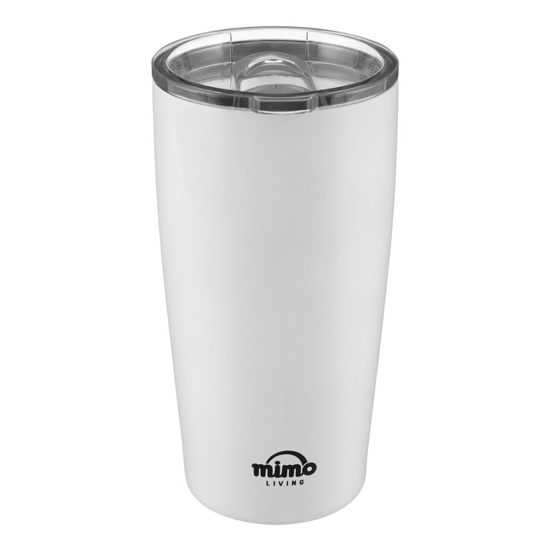 Symple Stuff Stainless Steel Travel Mug, White