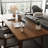 Light-walnut Rectangular Solid Wood desk-1230239310